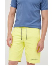 Krótkie spodenki męskie szorty bawełniane męskie kolor żółty - Answear.com Calvin Klein 