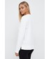 Bluza Calvin Klein  bluza damska kolor biały z kapturem z nadrukiem