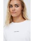 Bluza Calvin Klein  bluza damska kolor biały gładka