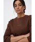 Bluza Calvin Klein  bluza damska kolor brązowy gładka
