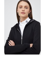 Bluza bluza damska kolor czarny z kapturem gładka - Answear.com Calvin Klein 