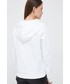 Bluza Calvin Klein  bluza damska kolor biały z kapturem gładka