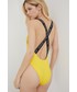 Strój kąpielowy Calvin Klein  strój kąpielowy kolor żółty miękka miseczka