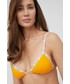 Strój kąpielowy Calvin Klein  biustonosz kąpielowy kolor pomarańczowy lekko usztywniona miseczka
