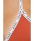 Strój kąpielowy Calvin Klein  strój kąpielowy kolor brązowy lekko usztywniona miseczka