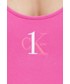 Strój kąpielowy Calvin Klein  jednoczęściowy strój kąpielowy kolor różowy lekko usztywniona miseczka