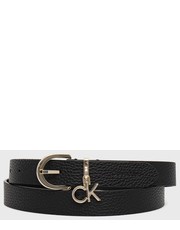 Pasek pasek skórzany damski kolor czarny - Answear.com Calvin Klein 