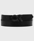 Pasek Calvin Klein  pasek skórzany damski kolor czarny