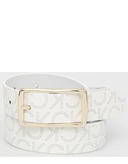 Pasek pasek dwustronny damski kolor biały - Answear.com Calvin Klein 