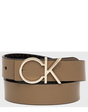 Pasek pasek dwustronny damski kolor brązowy - Answear.com Calvin Klein 