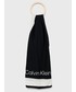 Szalik Calvin Klein  chusta damska kolor czarny wzorzysta