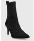 Botki Calvin Klein  botki Sock Ankle Boot damskie kolor czarny na szpilce