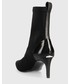 Botki Calvin Klein  botki Sock Ankle Boot damskie kolor czarny na szpilce
