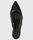Czółenka na szpilce Calvin Klein  szpilki kolor czarny z odkrytą piętą