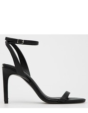 Sandały na obcasie sandały skórzane Essentia kolor czarny - Answear.com Calvin Klein 