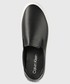 Trampki damskie Calvin Klein  tenisówki skórzane Vulc Slip On Nano Fox kolor czarny