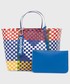 Shopper bag Desigual torebka kolor granatowy