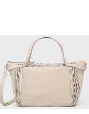 Shopper bag torebka kolor beżowy - Answear.com Desigual