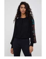 Bluzka bluzka damska kolor czarny - Answear.com Desigual