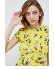 Bluzka t-shirt damski kolor żółty - Answear.com Desigual