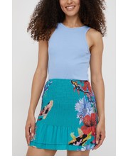 Spódnica spódnica kolor turkusowy mini ołówkowa - Answear.com Desigual