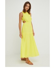 Sukienka sukienka kolor żółty maxi rozkloszowana - Answear.com Desigual