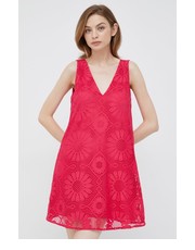 Sukienka sukienka kolor różowy mini prosta - Answear.com Desigual