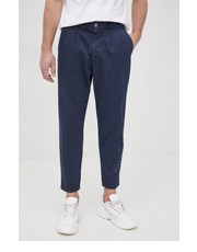 Spodnie męskie spodnie męskie kolor granatowy w fasonie chinos - Answear.com Desigual