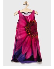 Sukienka dziecięca sukienka dziecięca kolor fioletowy mini rozkloszowana - Answear.com Desigual