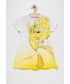 Sukienka dziecięca Desigual sukienka bawełniana dziecięca kolor żółty mini oversize