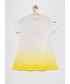 Sukienka dziecięca Desigual sukienka bawełniana dziecięca kolor żółty mini oversize