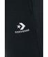 Spodnie Converse spodnie damskie kolor czarny gładkie