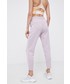 Spodnie 4F Spodnie damskie kolor fioletowy gładkie