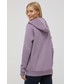 Bluza 4F bluza damska kolor fioletowy z kapturem z nadrukiem