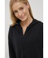 Bluza 4F bluza dresowa damska kolor czarny z kapturem gładka
