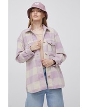 Koszula koszula damska kolor fioletowy regular z kołnierzykiem klasycznym - Answear.com Tom Tailor