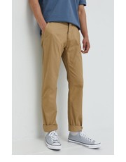 Spodnie męskie spodnie męskie kolor beżowy proste - Answear.com Tom Tailor