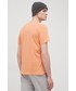 T-shirt - koszulka męska Tom Tailor T-shirt bawełniany kolor pomarańczowy z nadrukiem