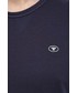 T-shirt - koszulka męska Tom Tailor Longsleeve bawełniany kolor granatowy gładki
