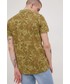 T-shirt - koszulka męska Tom Tailor polo bawełniane kolor zielony wzorzysty