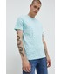 T-shirt - koszulka męska Tom Tailor t-shirt męski kolor turkusowy wzorzysty