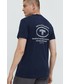 T-shirt - koszulka męska Tom Tailor t-shirt bawełniany kolor granatowy gładki