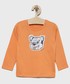 Koszulka Tom Tailor longsleeve bawełniany dziecięcy kolor pomarańczowy z aplikacją