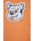 Koszulka Tom Tailor longsleeve bawełniany dziecięcy kolor pomarańczowy z aplikacją