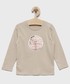 Koszulka Tom Tailor longsleeve bawełniany dziecięcy kolor beżowy z aplikacją