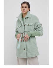 Kurtka kurtka damska kolor zielony przejściowa oversize - Answear.com Pieces