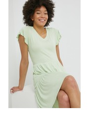 Sukienka sukienka kolor zielony mini rozkloszowana - Answear.com Pieces