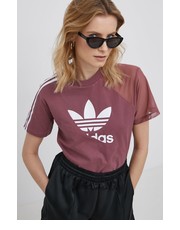 Bluzka t-shirt damski kolor fioletowy - Answear.com Adidas Originals