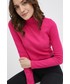 Bluzka Adidas Originals longsleeve Trefoil Moments damski kolor różowy z półgolfem