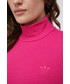 Bluzka Adidas Originals longsleeve Trefoil Moments damski kolor różowy z półgolfem